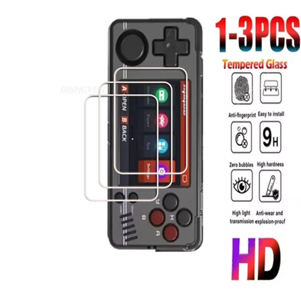 1-3PCS  9H HD Tempered Glass For For Miyoo A30 Miyoo Mini V4 Player Games Console Screen Protector Cover Film