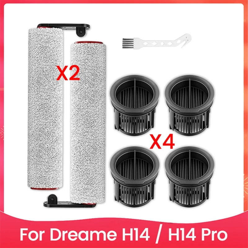

Запасной комплект для Dreame H14/H14 Pro, ручной беспроводной пылесос для влажной и сухой уборки, детали ролика, основная щетка HEPA-фильтр