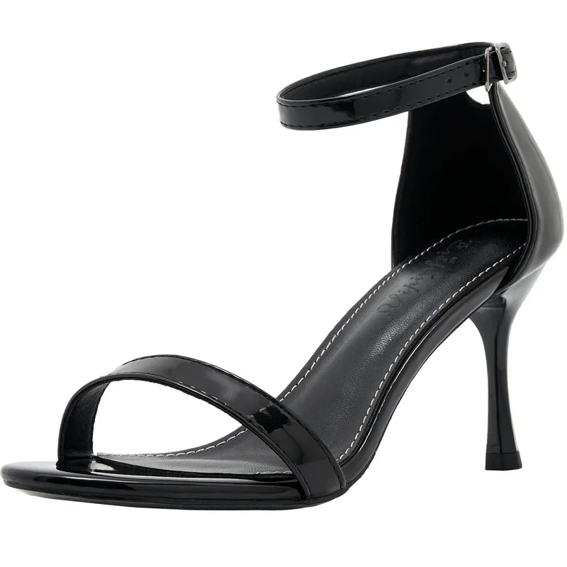 Small Size 31-43 Black Sandals Female High Heels Large Size Sandals Women Summer Shoes