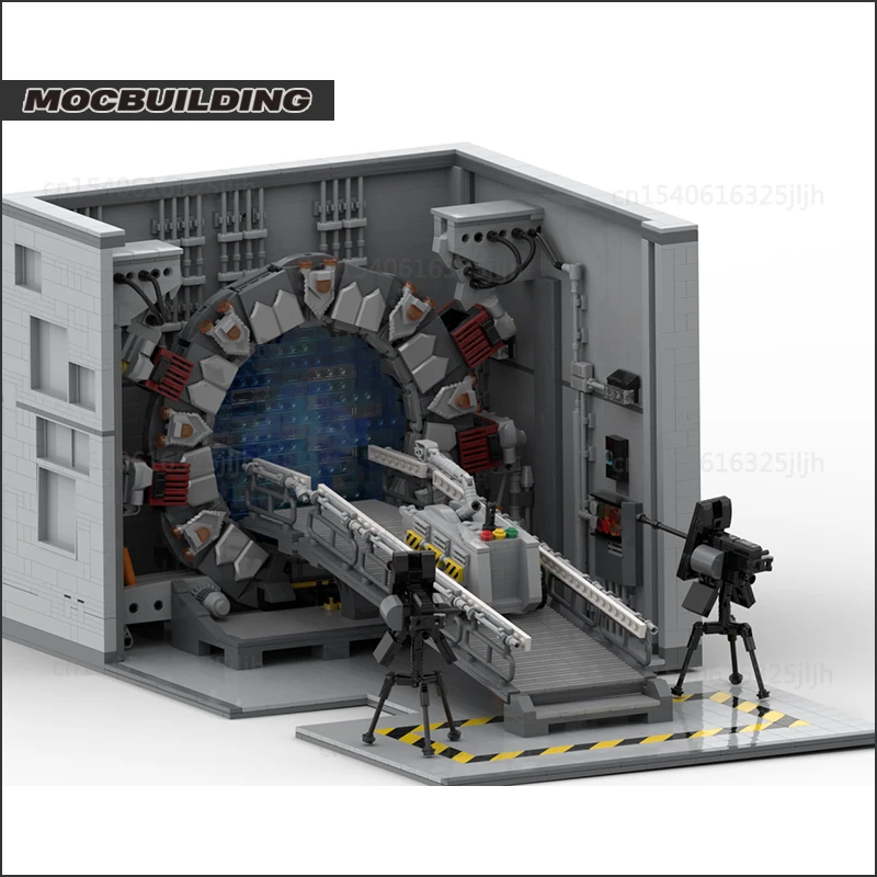 Movie Space Travel Scenes Moc Building Block Diorama Kit Wormhole Bricks Constructor Toys for Children Gift Collection Model