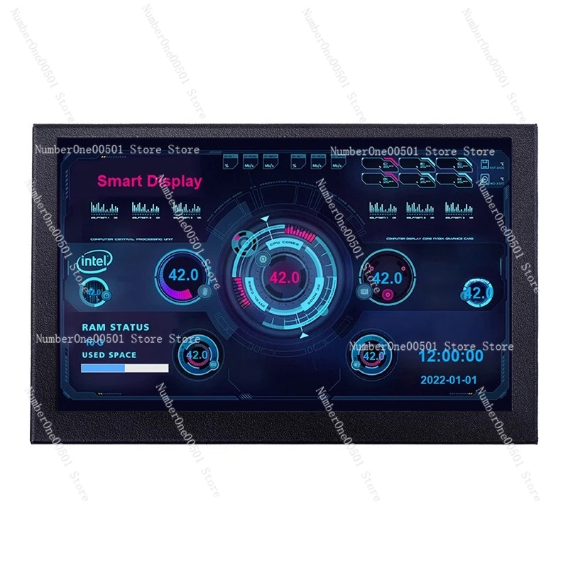 5-Inch computer small secondary screen, full-view USB chassis, computer monitoring usb secondary screen