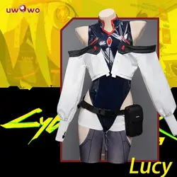 UWOWO Lucy Cosplay Costume Lucy Outfit Cosplay Anime Lucy Bodysuit with Coat Full Set Halloween Costumes Full Set