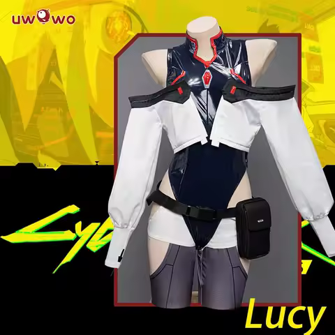 IN STOCK UWOWO Lucy Cosplay Costume Lucy Outfit Cosplay Anime Lucy Bodysuit with Coat Full Set Halloween Costumes Full Set