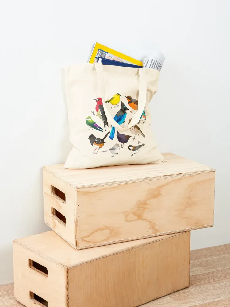 حقيبة تسوق PNW Birds Tote حقيبة تسوق نسائية من القماش حقيبة رائعة للجامعة