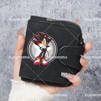 Sonics Wallet Cartoon Short Coin Purse Shadow Tails Knuckles Amy Moneybag for Card Holder Crow Carl Small Bags Hasp Mini Clutch
