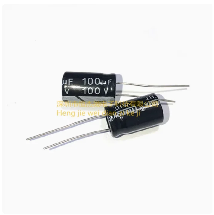 

10pcs 100V100UF electrolytic capacitor 10 * 17mm 100uF/100V direct insertion