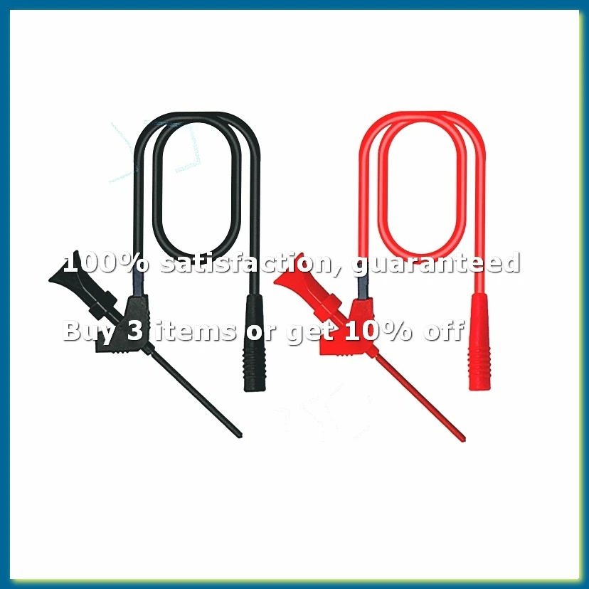 Multimeter Test Hook Clip Mini IC Hook Test Clip with Leads to 2mm Hole Socket High Quality Test Cable Parts-A49I