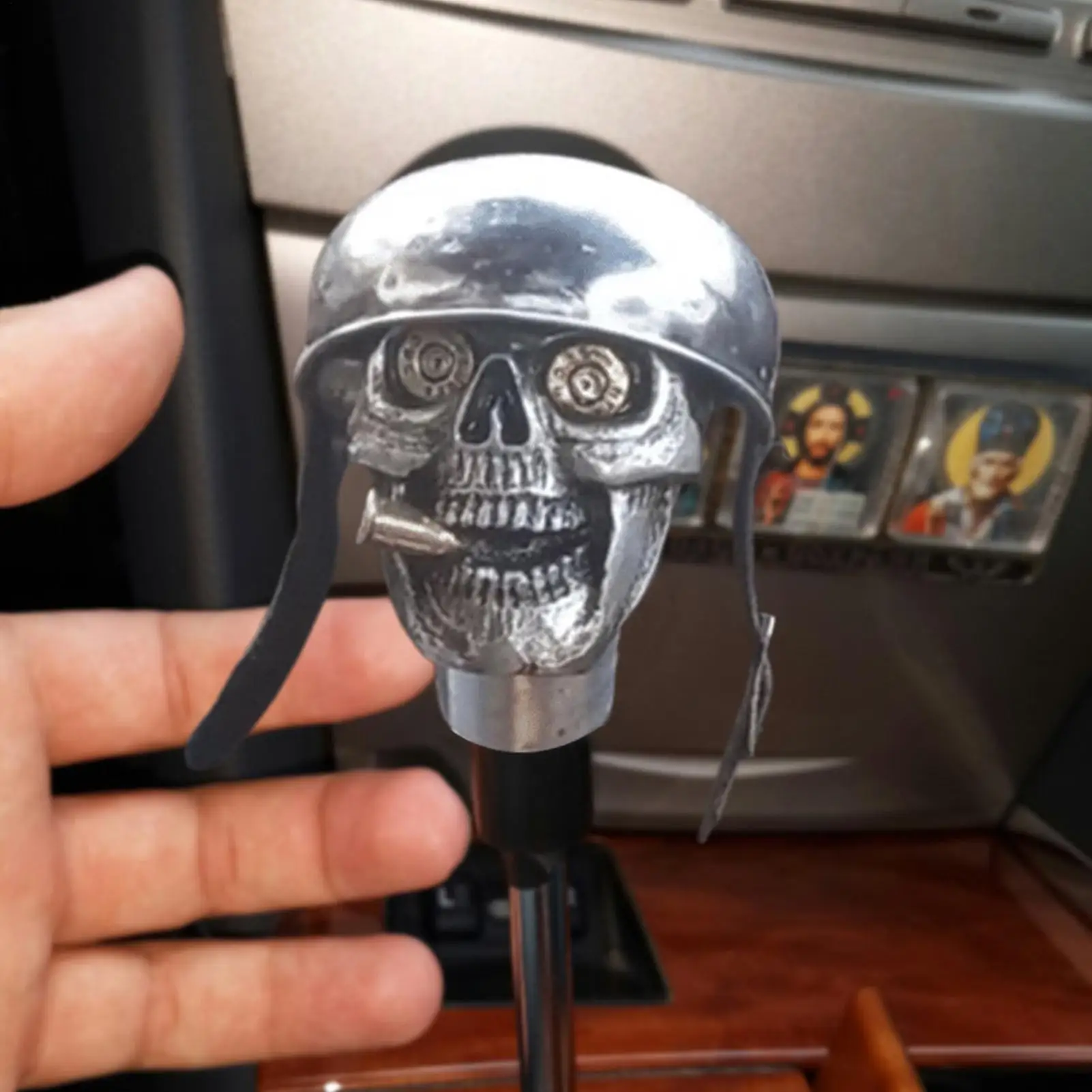 Skull Gear Shift Knob Shift Stick Protector Skeleton Gear Shifter Funny Cover Protector Decorations for Car Automobile Truck