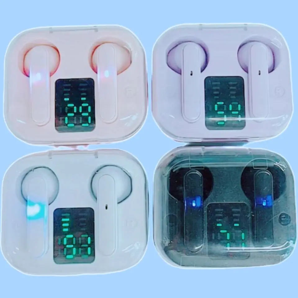 سماعة بلوتوث لاسلكية أصلية 1388 TWS بتصميم شفاف HIFI جودة صوت بلوتوث 5.3 لجميع الهواتف الذكية