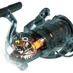 Hasida M9 carrete metálico profesional para pesca en agua salada