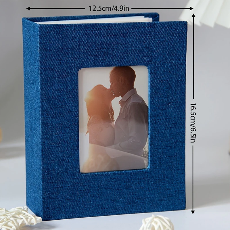 NEW Photo Album 100 Pockets Photo Album 4x6 Photos Linen Cover Slip-in Picture Albums DIY Writable Photo Storage Children Growth