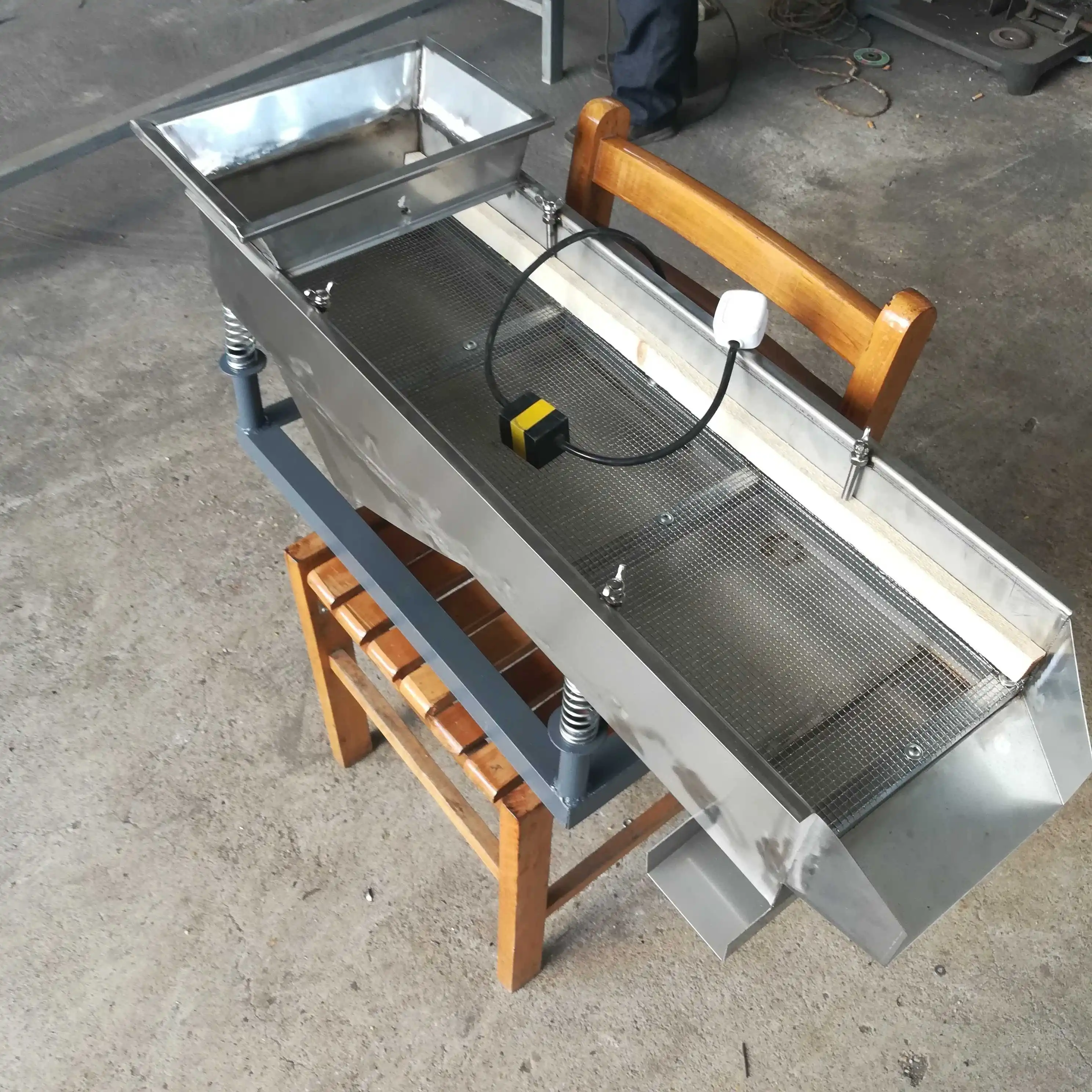 식품 체 기계 진동 전기 체, 정전기 충격, 대형 입자 재료 스크리닝 기계, 30 모델