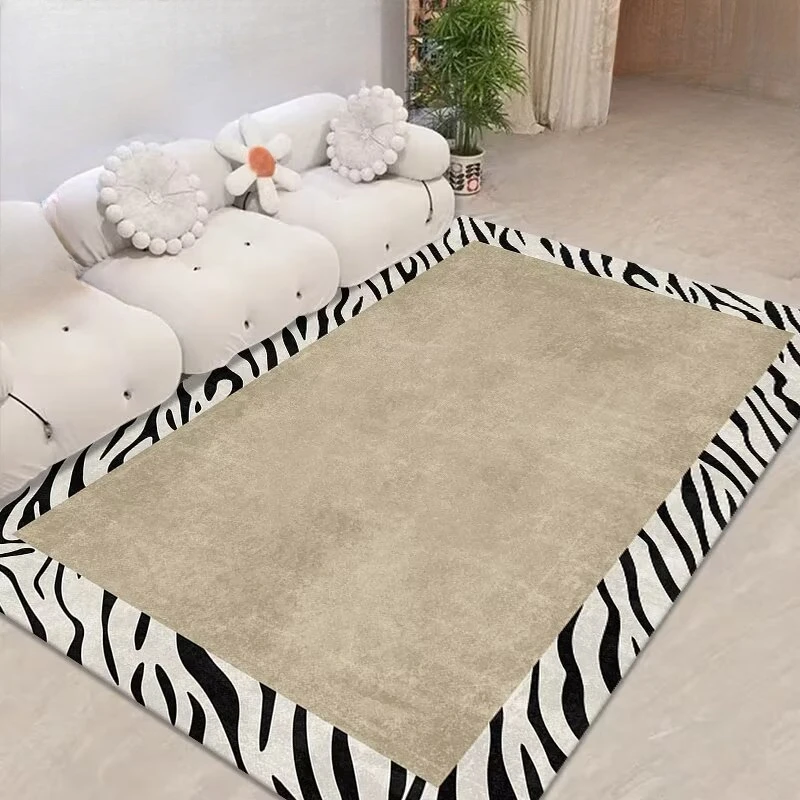 Modern Creative Carpets for Living Room Simple Decor Bedroom Carpet Light Luxury Sofa Foot Mat Lounge Corridor Rug Easy To Clean