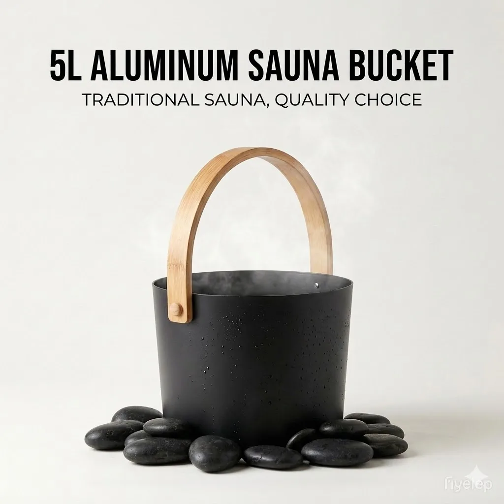 

10 Pieces Leisure Sauna Stainless Steel Modern Design Sauna Bucket For Commercial Use