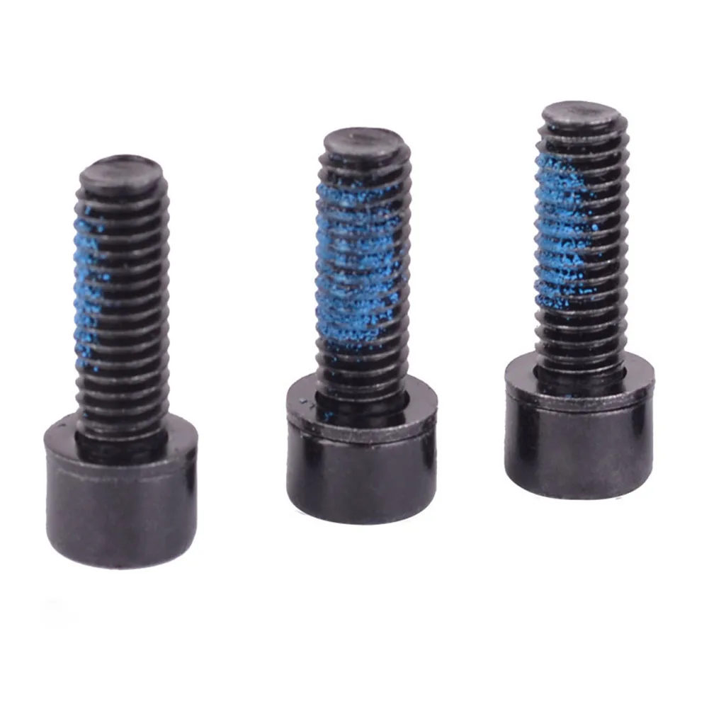 4 buah sekrup hitam M6x18MM adaptor dudukan rem cakram sepeda kaliper rem sekrup pengganti untuk dudukan kaliper rem Shimano