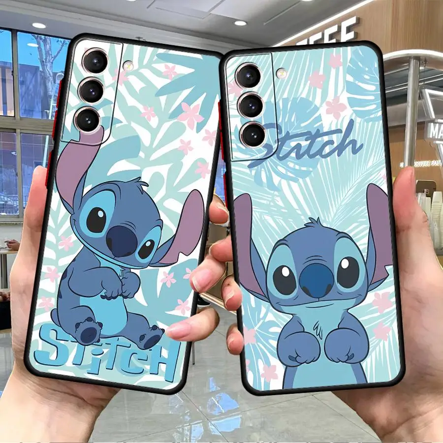 Disney Stitch Case for Samsung Galaxy A52s A70 A21s A31 A30s A16 Note 20 10 A71 A51 A70 A50 Note 9 8 A21s A06 Cover