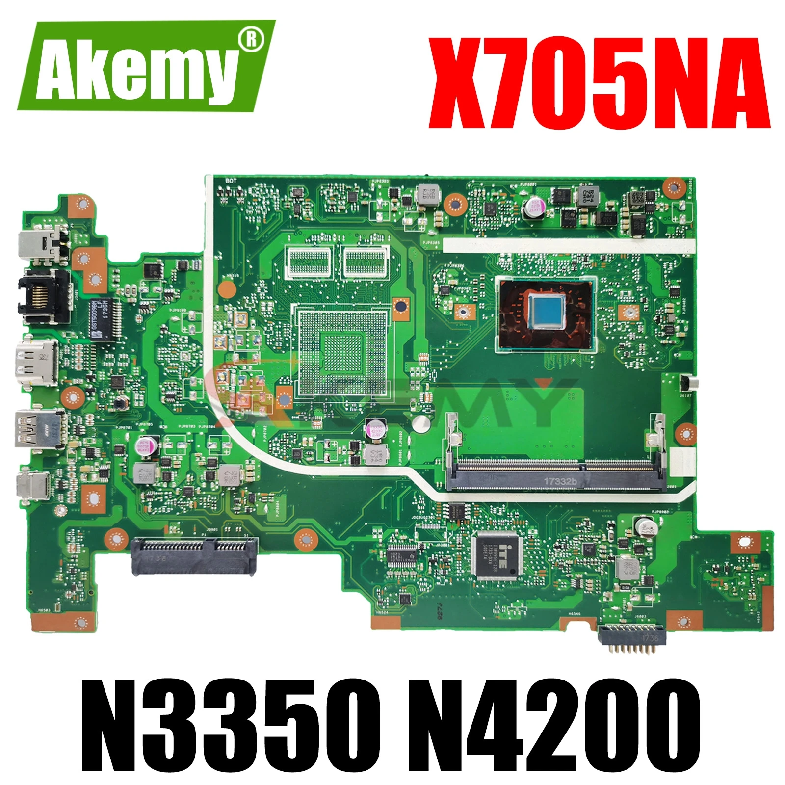 

Mainboard For ASUS Vivobook 17 X705NA X705NC X705N X705 Laptop Motherboard With N3350 N4200 CPU UMA 100% Tested