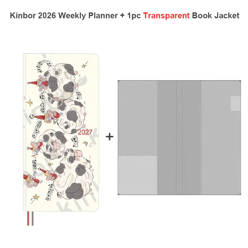 Neuester Kinbor 2027 Notizbuch-Agenda Wochenplaner 52g BaChuan Papier Taschen-Journal Planungsbuch Reiseaufzeichnungen Schulbedarf