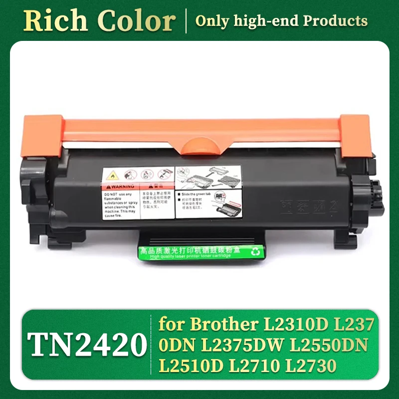 TN2410 TN2420 Compatible Toner Cartridge With Chip for Brother L2310D L2350DW L2370DN L2375DW L2550DN L2510D L2710 L2730 Printer