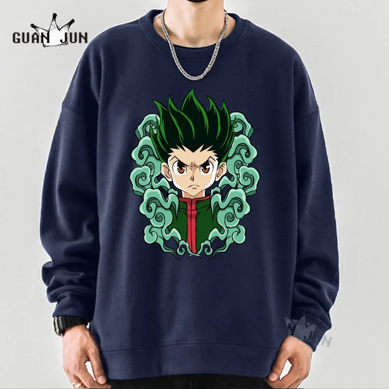 

Japanese Anime Hoodies Hunter X Hunter Gon Print Cool Hoodies Harajuku Autumn Spring Hooded Streetwear Men Women Pullover Male