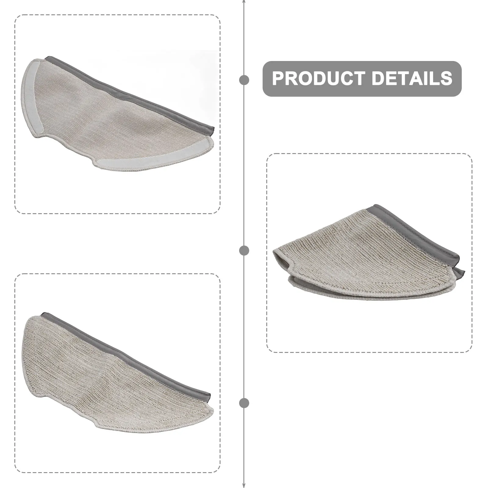 Floor Cleaning Pads Replacement Mop Cloth Construction Easy To Install Hassle-Free Operation For AIRROBO for t20