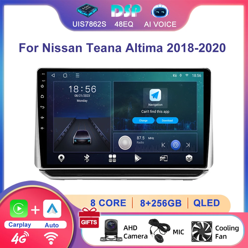 

10'' 8 Core 4G IPS GPS Navigator Audio Android Multimedia Carplay Touch Screen Car Radio Player for Nissan Altima 2018 2019 2020