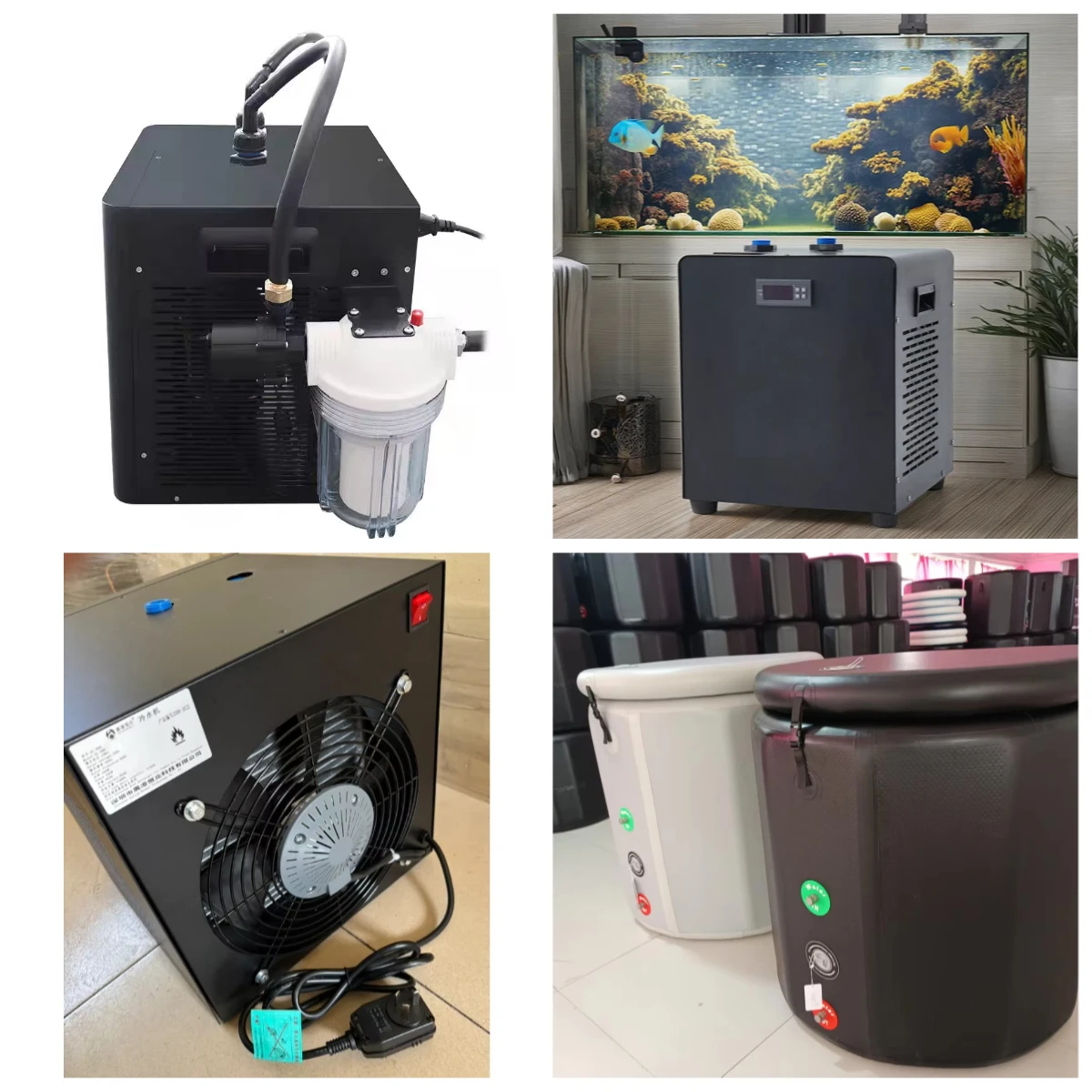 

Охладитель для ледяных ванн с воздушным охлаждением, с мотором и насосом, 2.5 кВт, 110В/220В