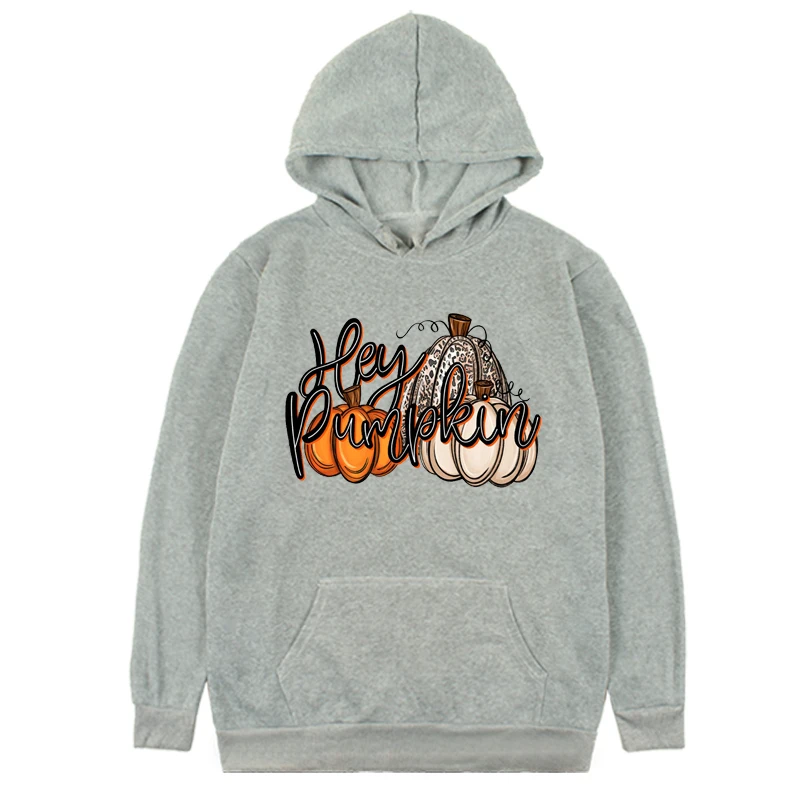 Halloween Pumpkin Sweatshirt Hoodie Fall 2023 Leopard Pumpkin Sweatshirt Halloween Gift for Women Pumpkin Hoodie m