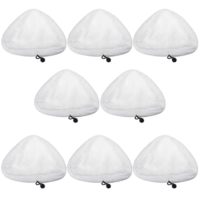 TFORU-16Pcs Microfibre Cloth Cleaning Pad For Steam Cleaner Floor Mop Steamer Cleaner Triple-Cornered Replaceme
