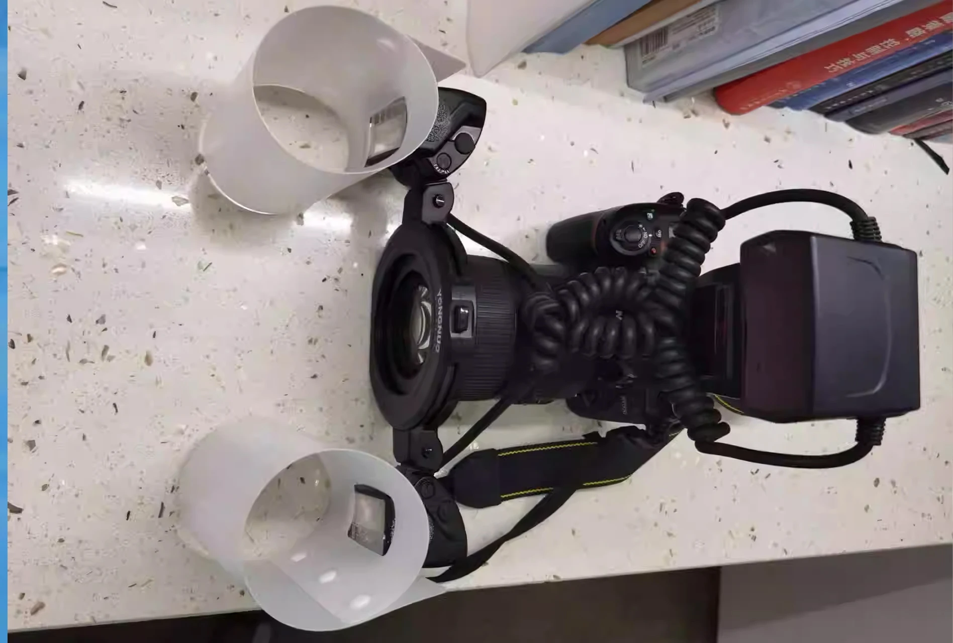 360-Grad-Diffusor für Makrofotografie, Weichlicht-Abdeckung, Reflektor, gedämpftes Licht für Oral-Makro-Blitz – Detail 12