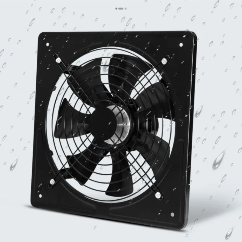 10 inch Metal Exhaust Fan High Speed Air Extractor Window Ventilation Fan for Kitchen Ventilator Axial Industrial Wall Fan 220V