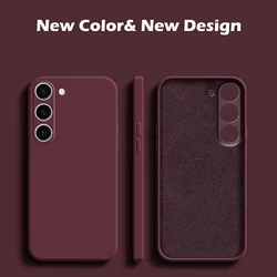 Liquid Silicone Soft Case For Samsung Galaxy S21 S23 S10 Plus S20 FE S22 Note 20 Ultra Cover