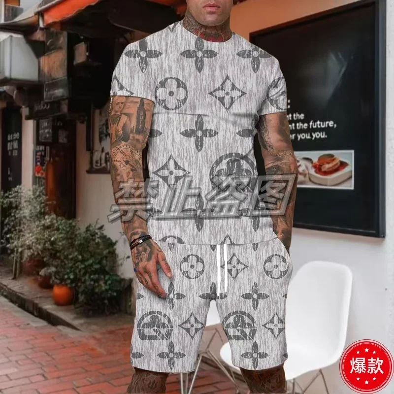 

2025 New Summer Quick-drying Handsome Men's Suit Clothes Cool Summer Travel Vacation Suit
