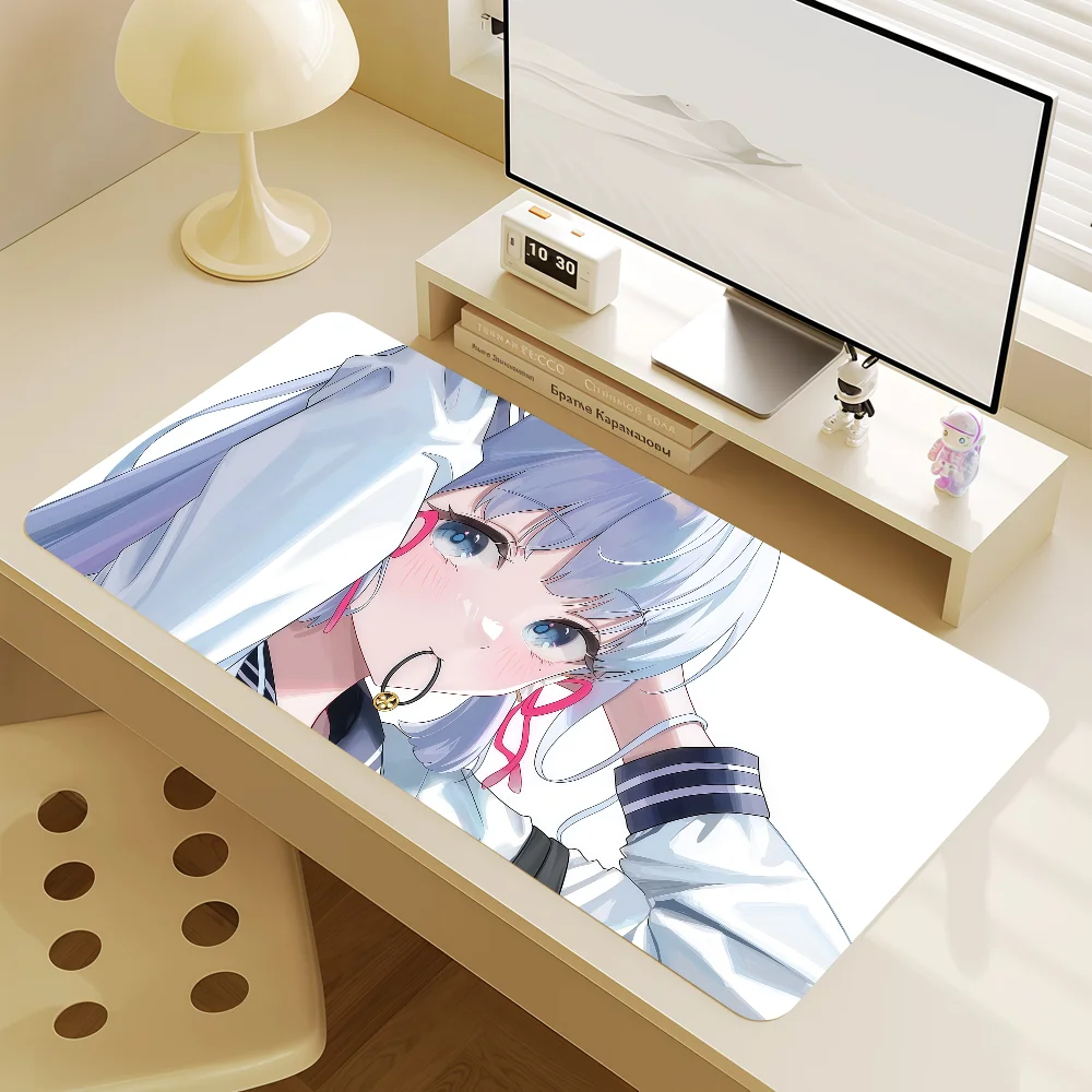 Ayaka Genshin Impa Mouse Pad Non-slip Lockedge Gaming Desktop MousePad Large Thickened Comfort Office Student