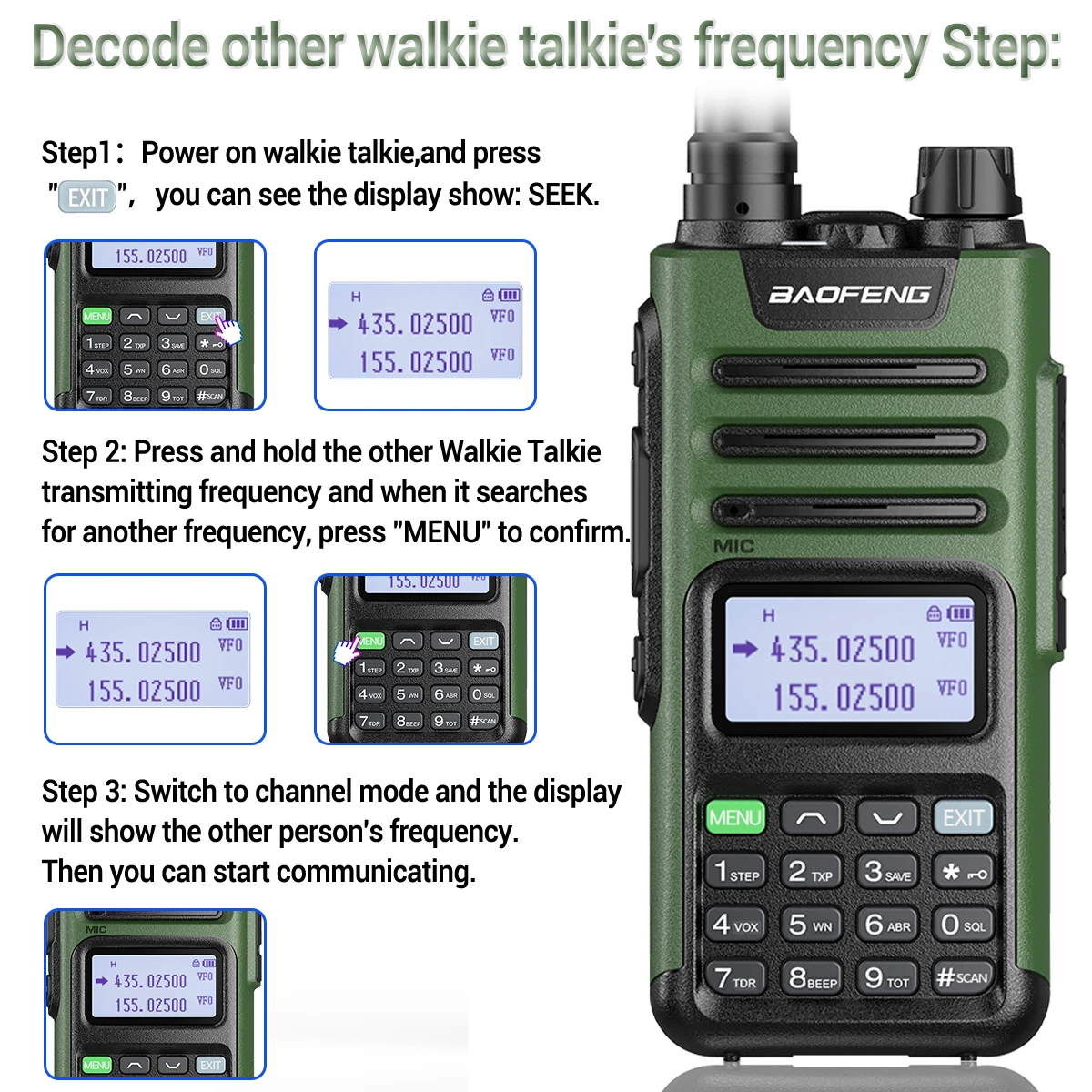 Baofeng M-13 Pro Air Band Walkie Talkie a lungo raggio Wireless Copy Frequency Type-C Charger High Power UV-5R Ham Radio bidirezionale