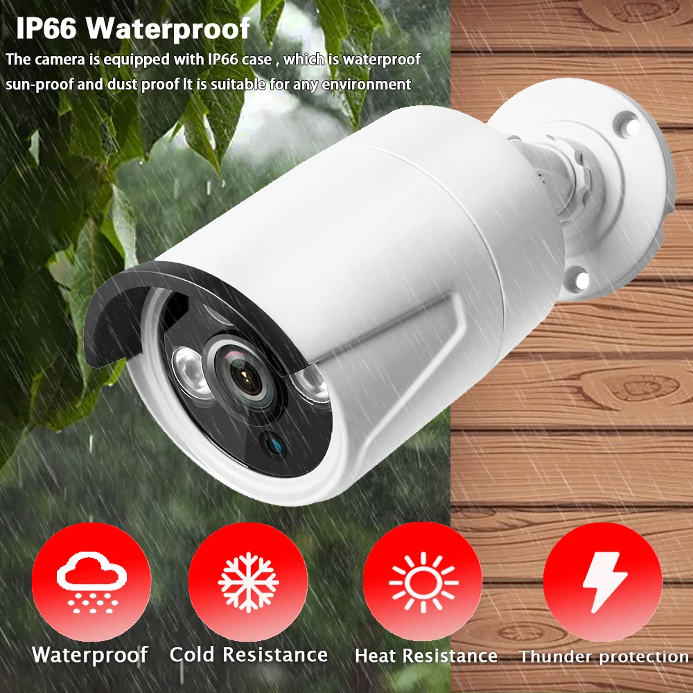 8CH 4K Tuya POE NVR Security System 8MP/5MP Outdoor CCTV Camera Audio Record Human Detect Security Protection  Surveillance Kit