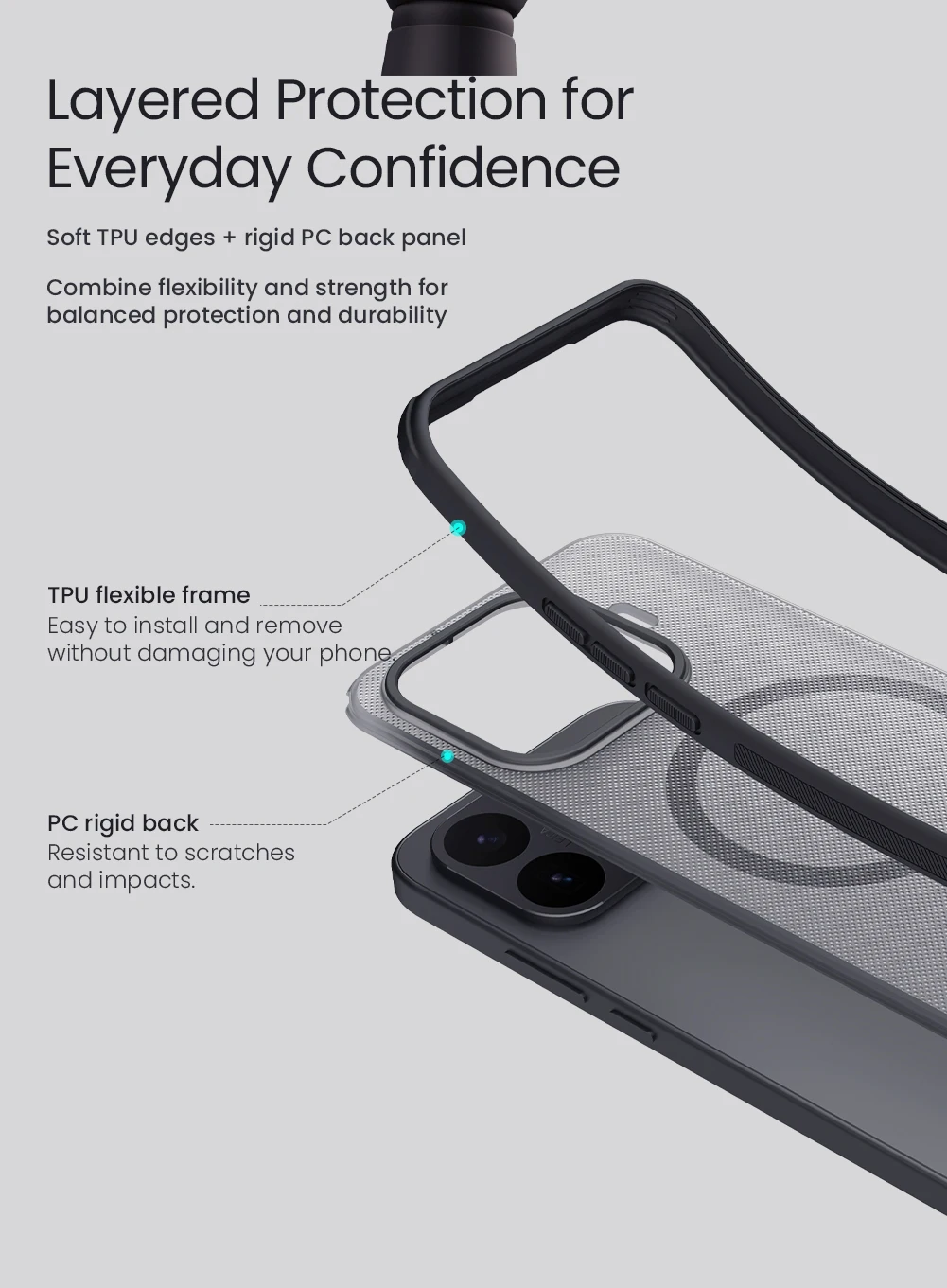 

Nillkin For Xiaomi 17T Pro / 17T 5G Case Magsafe Frosted Shield Pro Magnetic Ultra-Thin Hard PC Slim Soft Edge Cover Protection