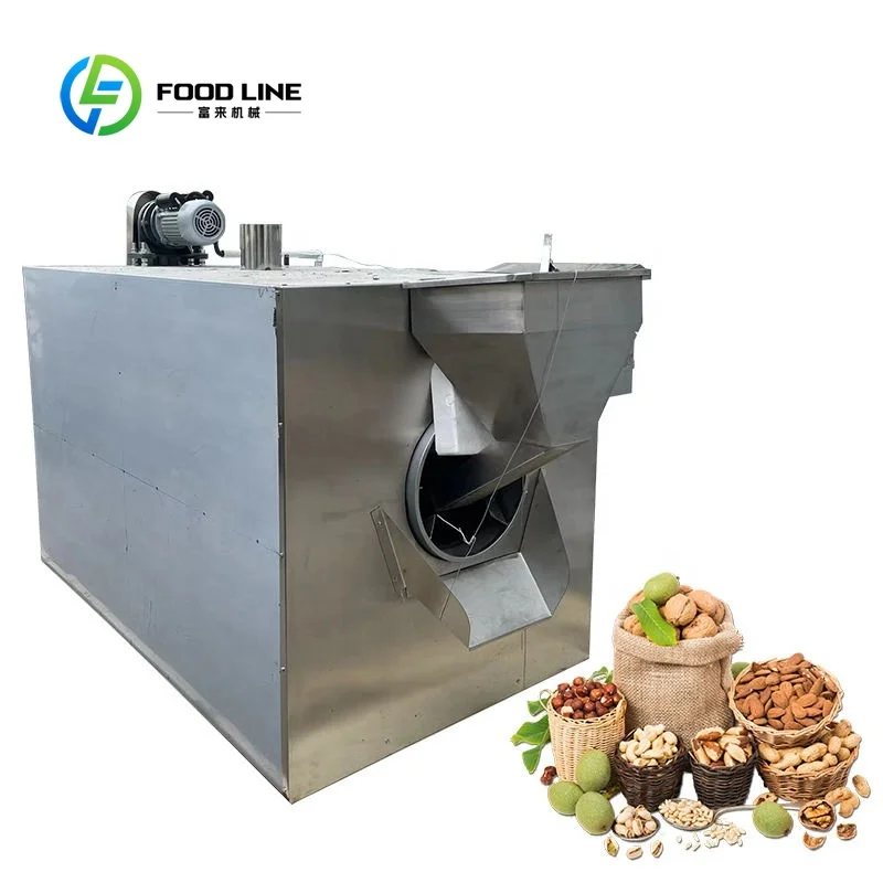Customized size Automatic industrial coffee and peanut roasters, cocoa bean roasters