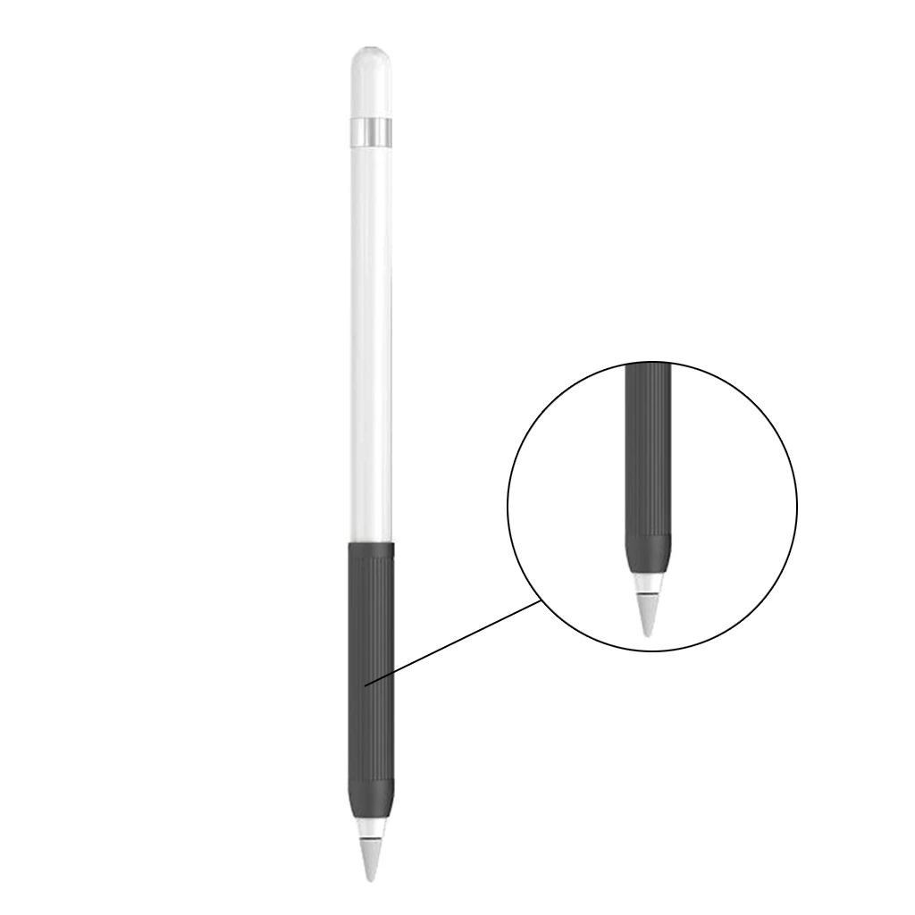 Suporte de aperto de lápis de silicone 1x para apple pencil 1st e 2nd gen ar. 9 "2020, 10.2, 9.7, .5/ 11/12.9/9.7, 2019/2018 lápis