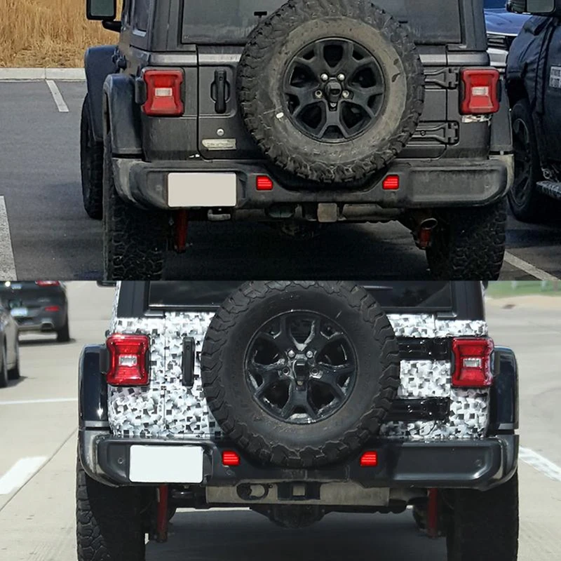 Réflecteur de pare-chocs arrière à LED, feu arrière, feux de position latéraux pour Jeep Wrangler JL 2018-2022, lentille rouge, 2 pièces