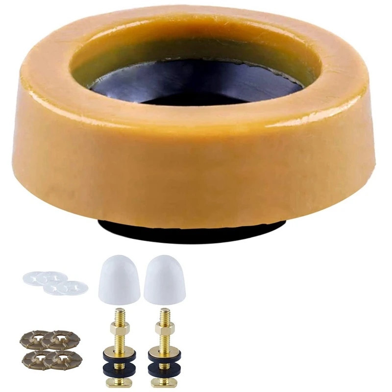 Toilet Wax Ring Kit para Floor Outlet, WC, Nova Instalação ou Re-Assento