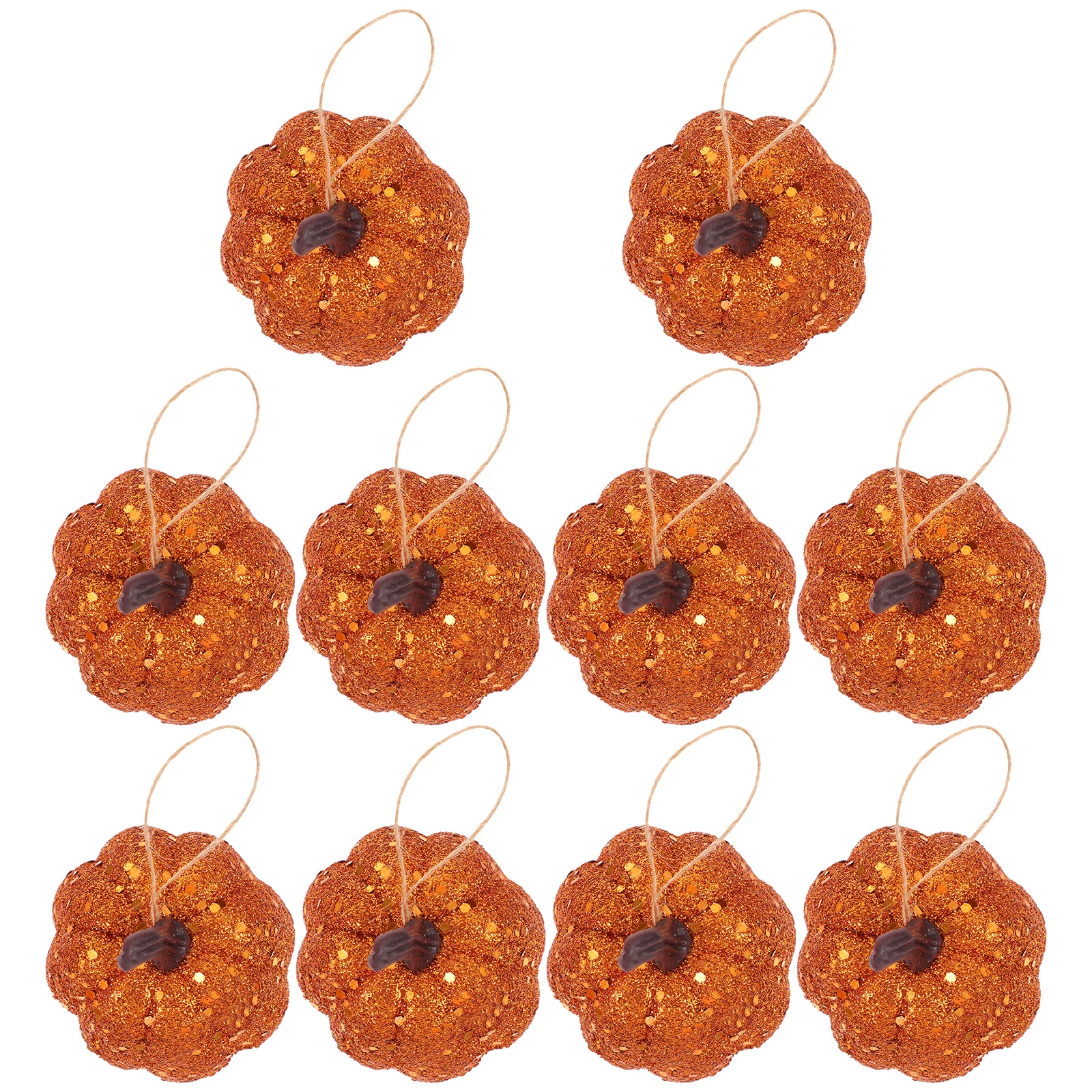 

10Pcs Miniature Pumpkin Ornaments Halloween Decoration Props Fall Seasonal Decor Artificial Pumpkins for Party Favor Gift Idea
