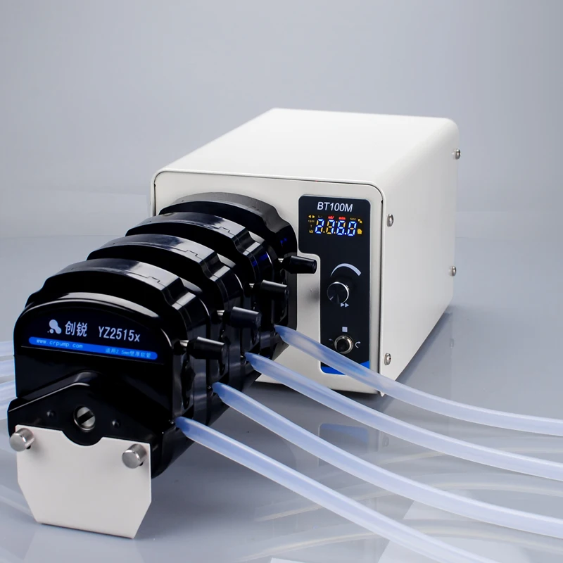 BT100M//4*YZ1515x Standard type stainless steel material 4 Channels 100rpm Lab Scale Test Peristaltic Pump