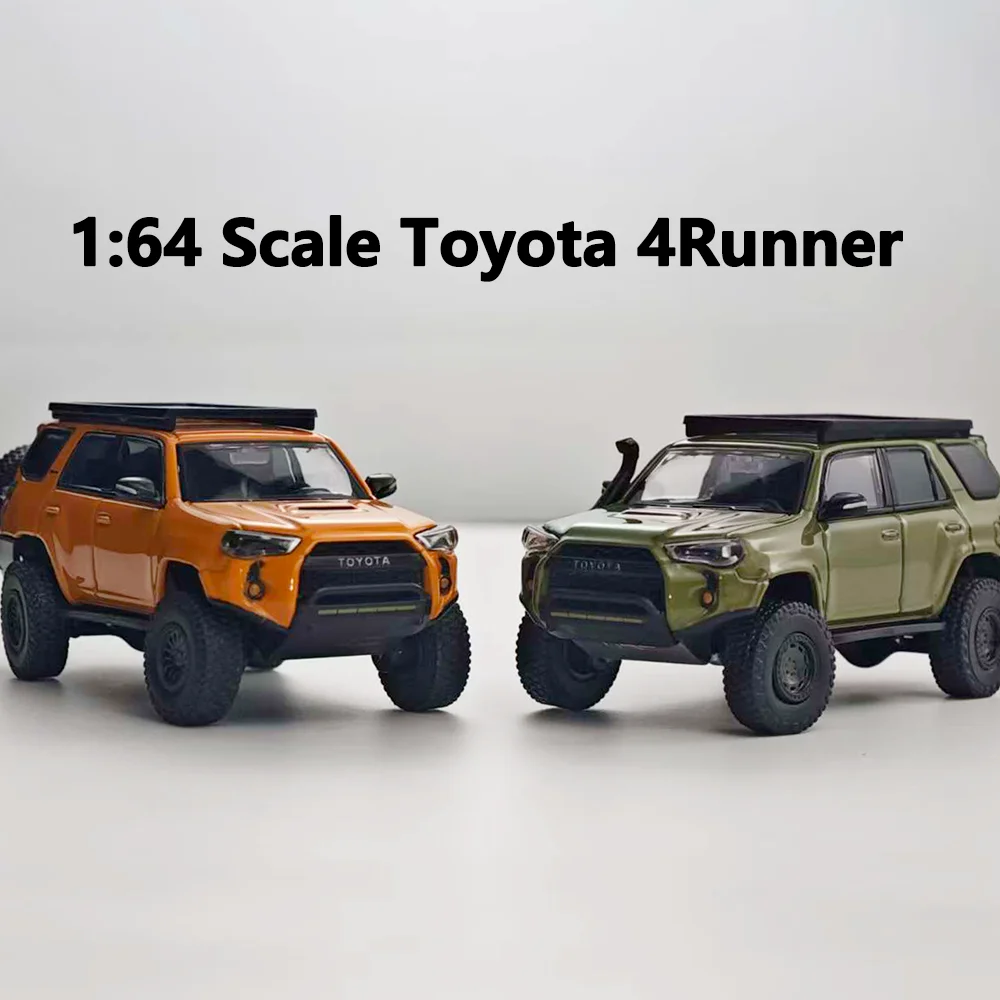 1/64 Diecast Model Car Off-Road SUV TOYOTA 4Runner TRD PRO Overland Model Modified 4x4 High-Simulation Alloy Vehicle Collectible