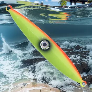 慢速鐵板平底釣餌 120克 150克 200克 沈水垂直鐵板餌 夜光平底鐵板餌 海釣船釣餌 6 最佳銷售 200克魚鉤 - №5