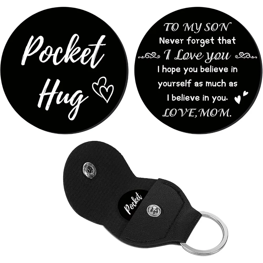 1 Set A Little Pocket Hug Token Heart Pattern Long Distance Relationship Keepsake