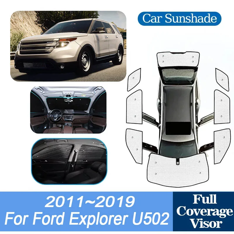 

For Ford Explorer Accessories U502 MK5 2011~2019 2013 2016 2017 2018 Car Sun Shade Window Cover Aluminium Foil Baffle Accesorios