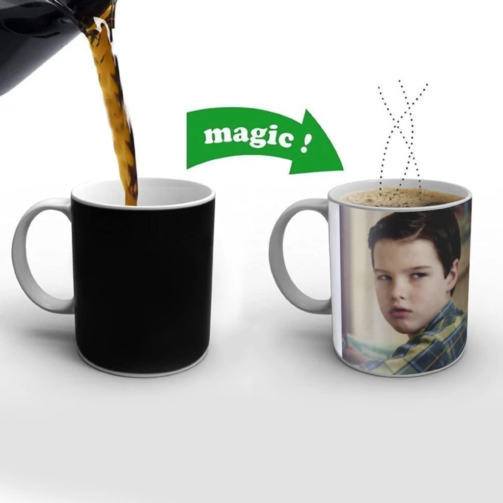 

Classic TV Sheldon Coffee Mugs Cup Color Changed Mug Heat Sensitive Tea Cup Coffee Mug Gift Mug