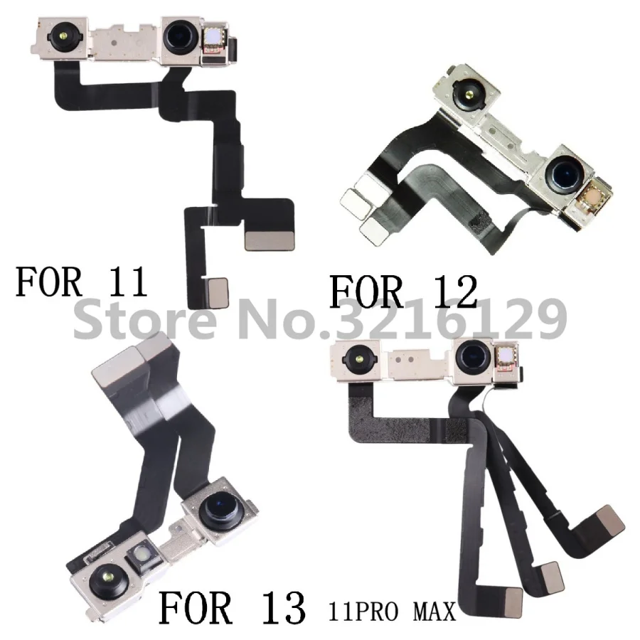 Original Top Camera Proximity Sensor For iPhone X XR Xs 11 12 13 Pro Max mini Front Camera Flex Cable Moulds No Face ID Parts