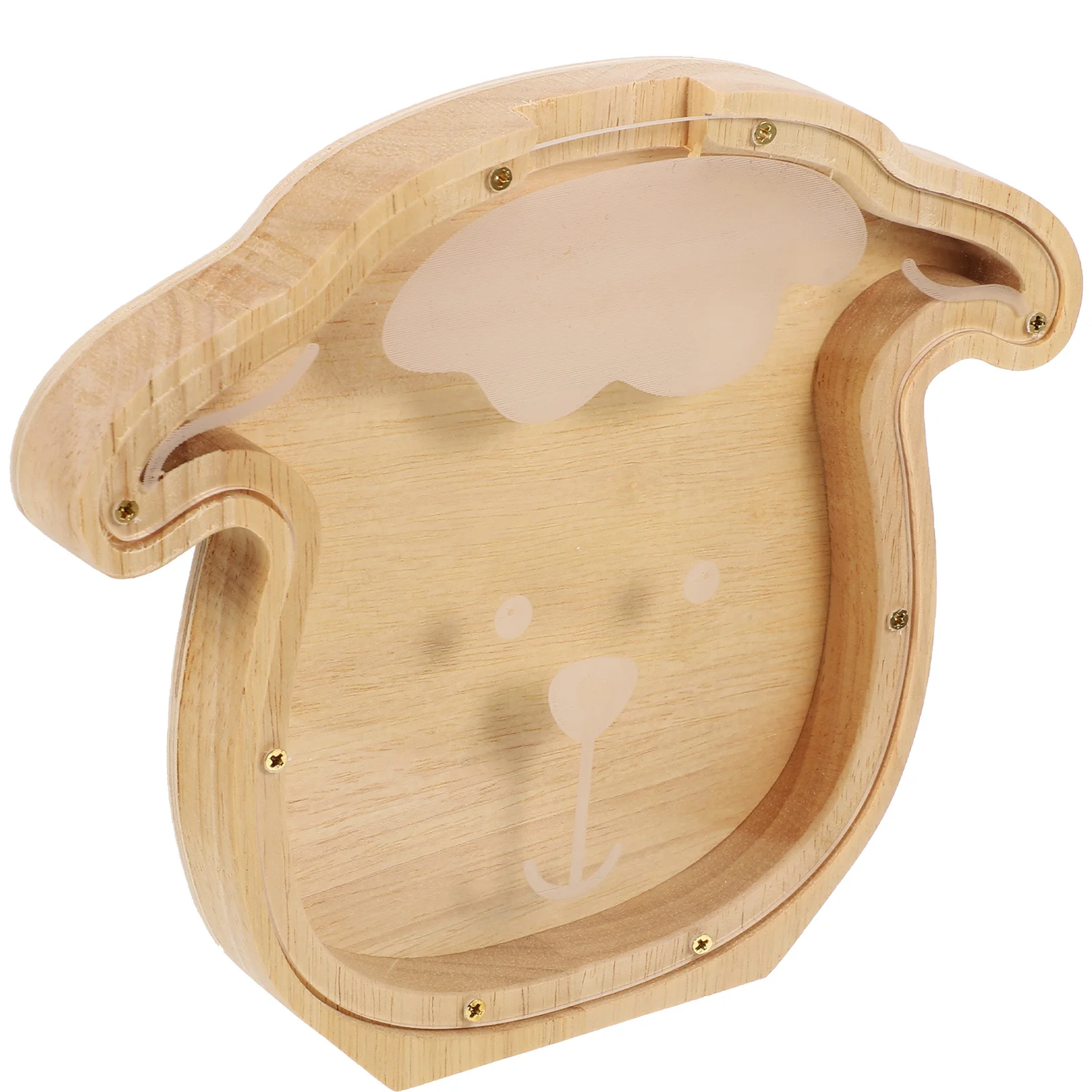 Schattig konijn muntbankje voor kinderen houten geldbesparende doos diervormige spaarpot decoratieve huishoudelijke organisator cadeau voor jongens